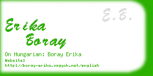 erika boray business card